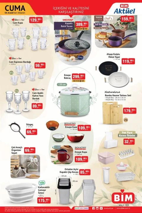 Bim 6 Aralık aktüel kataloğu yayında! Kumtel Fast Fryer, ankastre set, emaye bakraç, kırtasiye ürünleri ve daha fazlası - 3. Resim