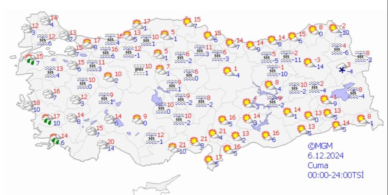 Haritada sağanak, sis, fırtına ve don bir arada! 5 Aralık hava durumu nasıl olacak? - 4. Resim