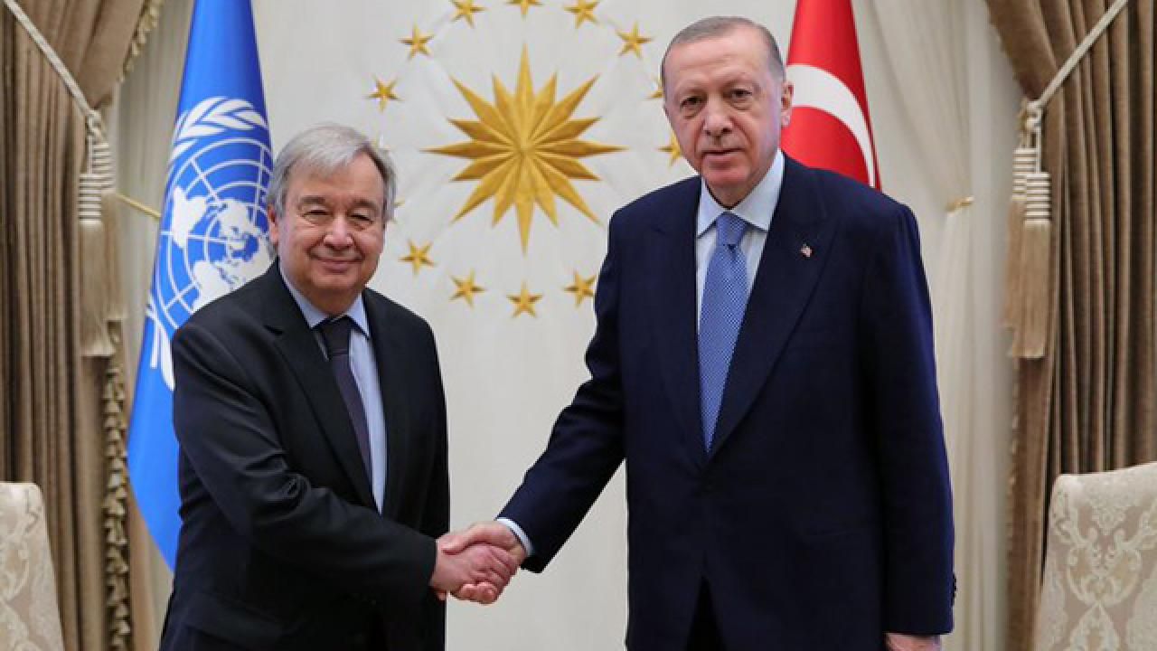 Son dakika | Cumhurbaşkanı Erdoğan BM Genel Sekreteri Guterres ile görüştü!