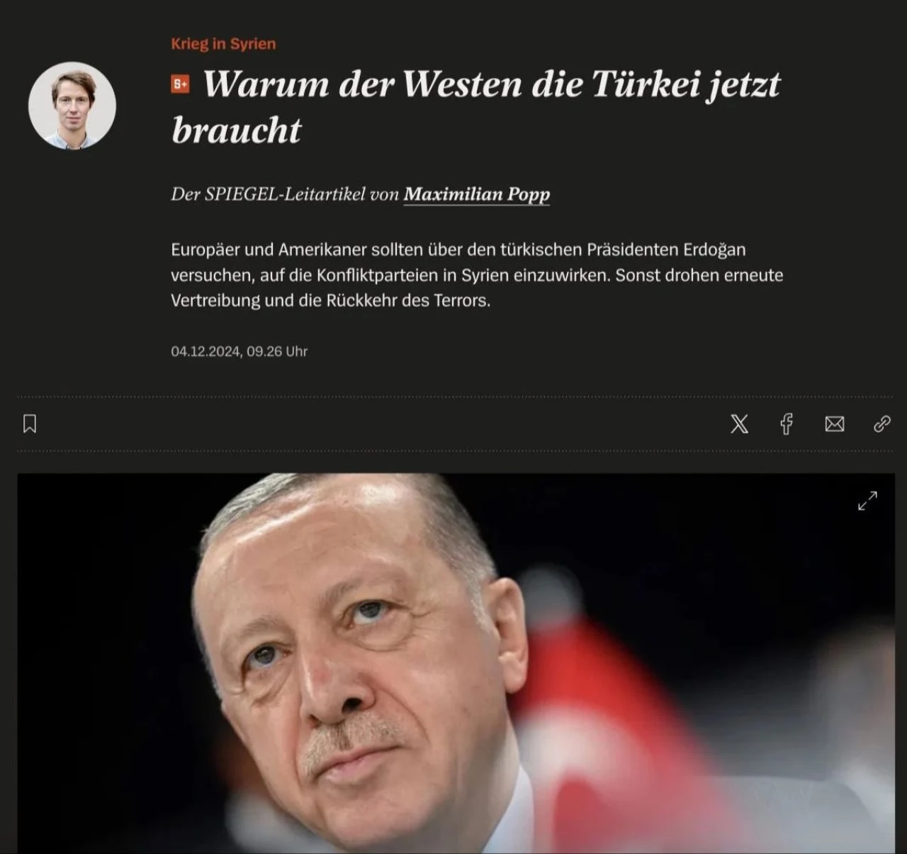 Alman basınından çarpıcı Suriye analizi! 'Batı'nın Türkiye'ye ihtiyacı var': Cumhurbaşkanı Erdoğan'ın rolüne dikkat çektiler