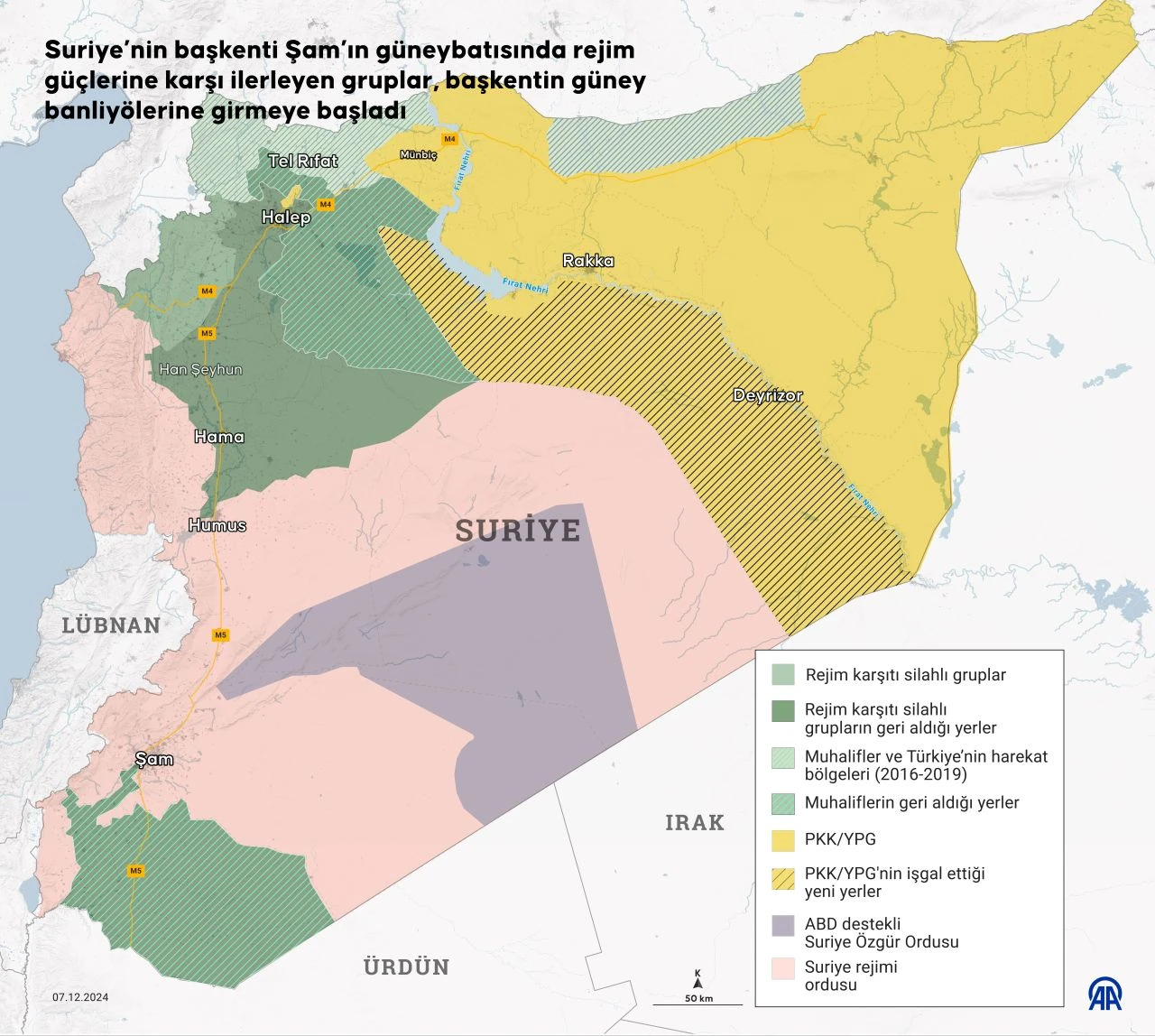 Suriye'de son durum! Muhaliflerin ilerleyişi sürüyor: Şam'a girmeye başladılar - 4. Resim