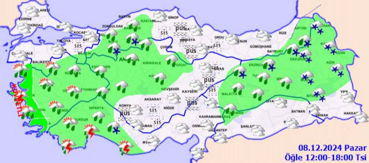 Bugün hava nasıl olacak, yağmur yağacak mı? İşte Meteoroloji 8 Aralık hava durumu  - 2. Resim