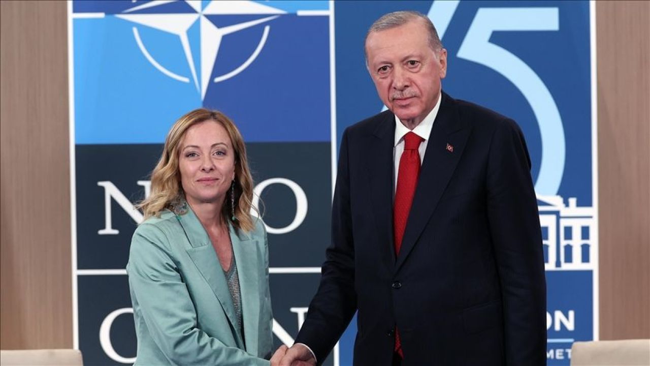 Cumhurbaşkanı Erdoğan İtalya Başbakanı Giorgia Meloni ile görüştü! Gündemde Suriye var - 1. Resim