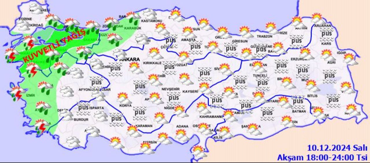 İstanbul dahil 10 ilde sarı alarm! Meteoroloji saat vererek uyardı: Çok kuvvetli yağacak - 4. Resim