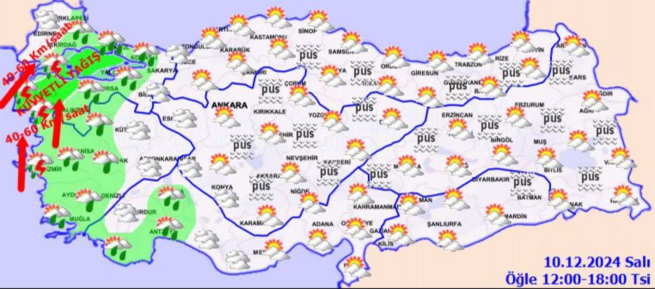 İstanbul dahil 10 ilde sarı alarm! Meteoroloji saat vererek uyardı: Çok kuvvetli yağacak - 2. Resim