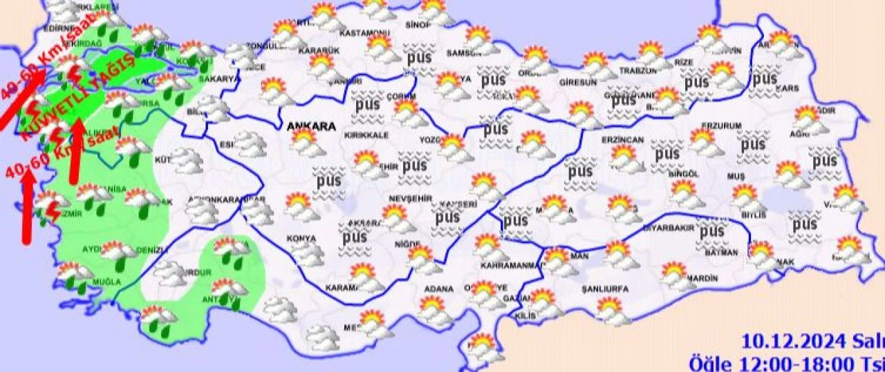 İstanbul’da bugün yağmur var mı? 10 Aralık Salı MGM hava durumu bilgisini paylaştı - 1. Resim