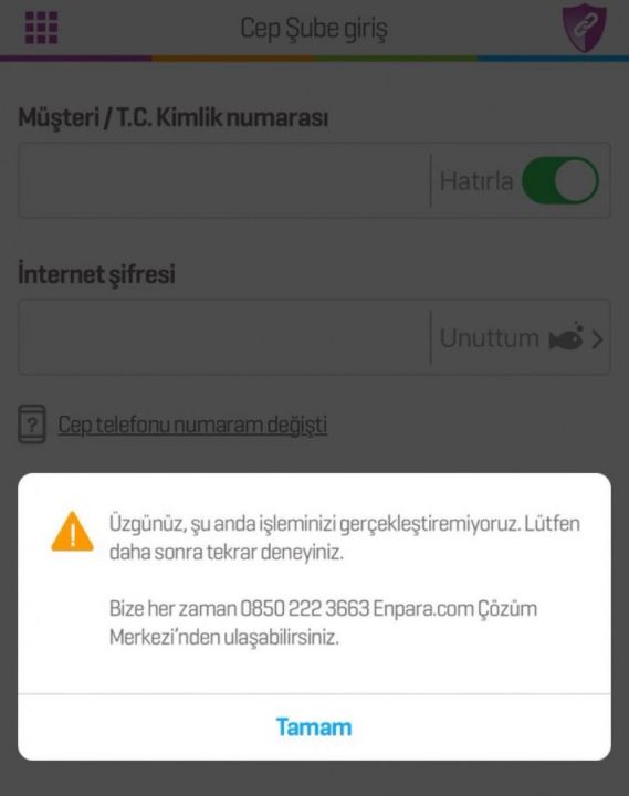 Enpara çöktü mü? Vatandaşlar dijital bankacılık uygulamasına giriş yapmakta sorun yaşadı - 1. Resim