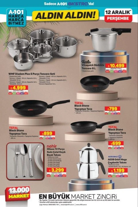 A101 12 Aralık 2024 aktüel katalog ürünleri satışta! Stanley termos, iPhone 16 Pro, Samsung kablosuz hızlı şarj cihazı, Philips şarjlı süpürge, Fissler düdüklü tencere ve daha fazlası… - 9. Resim