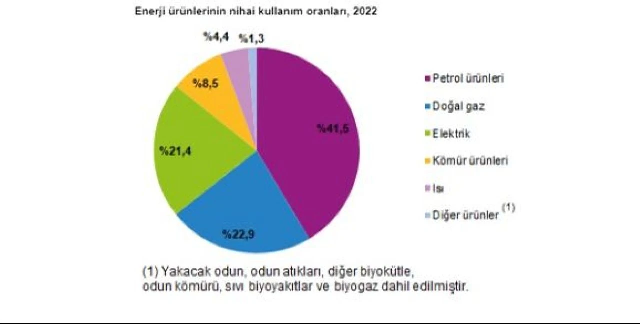 Enerji ürünleri Türkiye'nin fiziksel enerjisi içinde aslan payını aldı