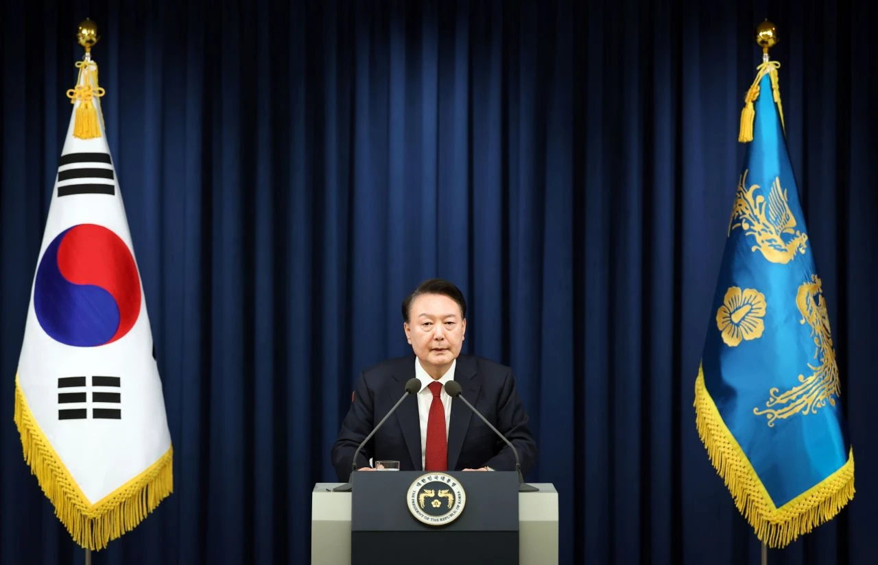 Güney Kore Devlet Başkanı Yoon'dan hodri meydan! 'Sonuna kadar savaşacağım' - 1. Resim