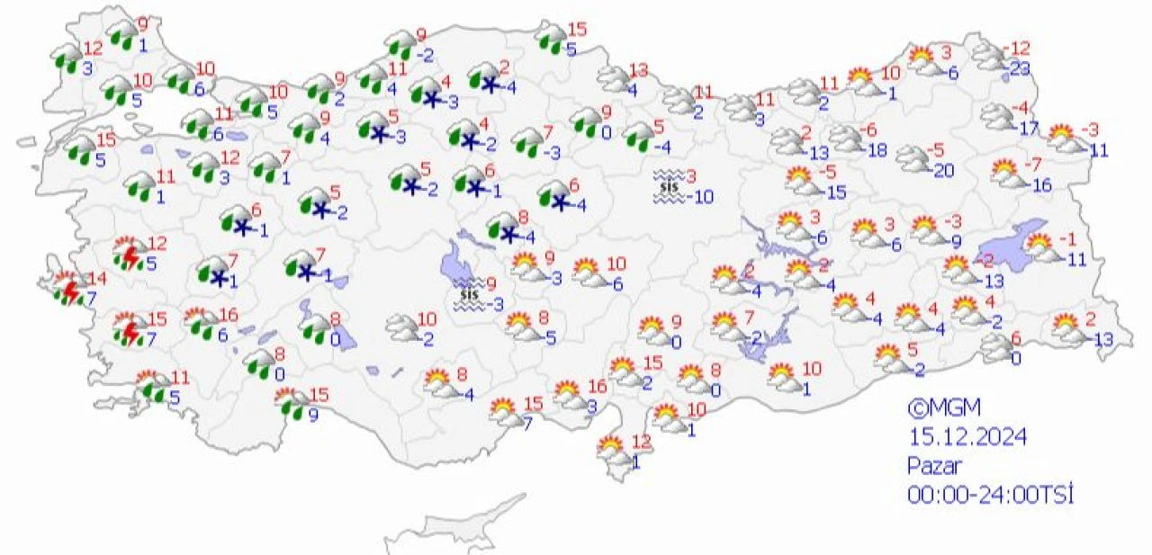 Hafta sonu İstanbul'da yağmur durumu MGM verilerinde paylaşıldı (14-15 Aralık) - 3. Resim