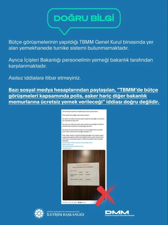 TBMM'de emniyet ve jandarma personeline yemeğin parayla mı satılıyor? DMM'den açıklama geldi - 2. Resim