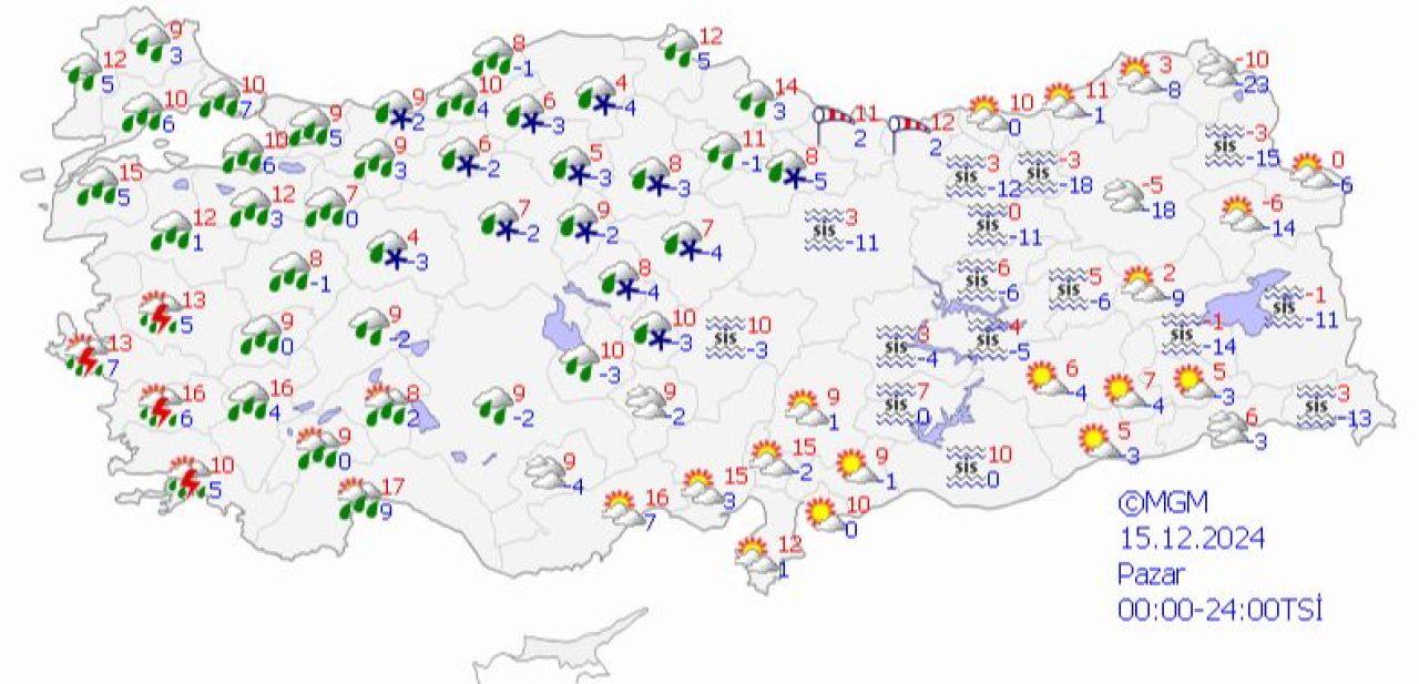 Meteoroloji İstanbul dahil 13 il için sarı kodla saat vererek uyardı! Yağış çok kuvvetli geliyor - 1. Resim