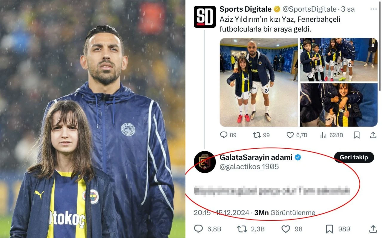 Aziz Yıldırım'ın kızı Yaz'la ilgili ahlaksız paylaşım sosyal medyayı ayağa kaldırdı! Sapık aranıyor - 1. Resim