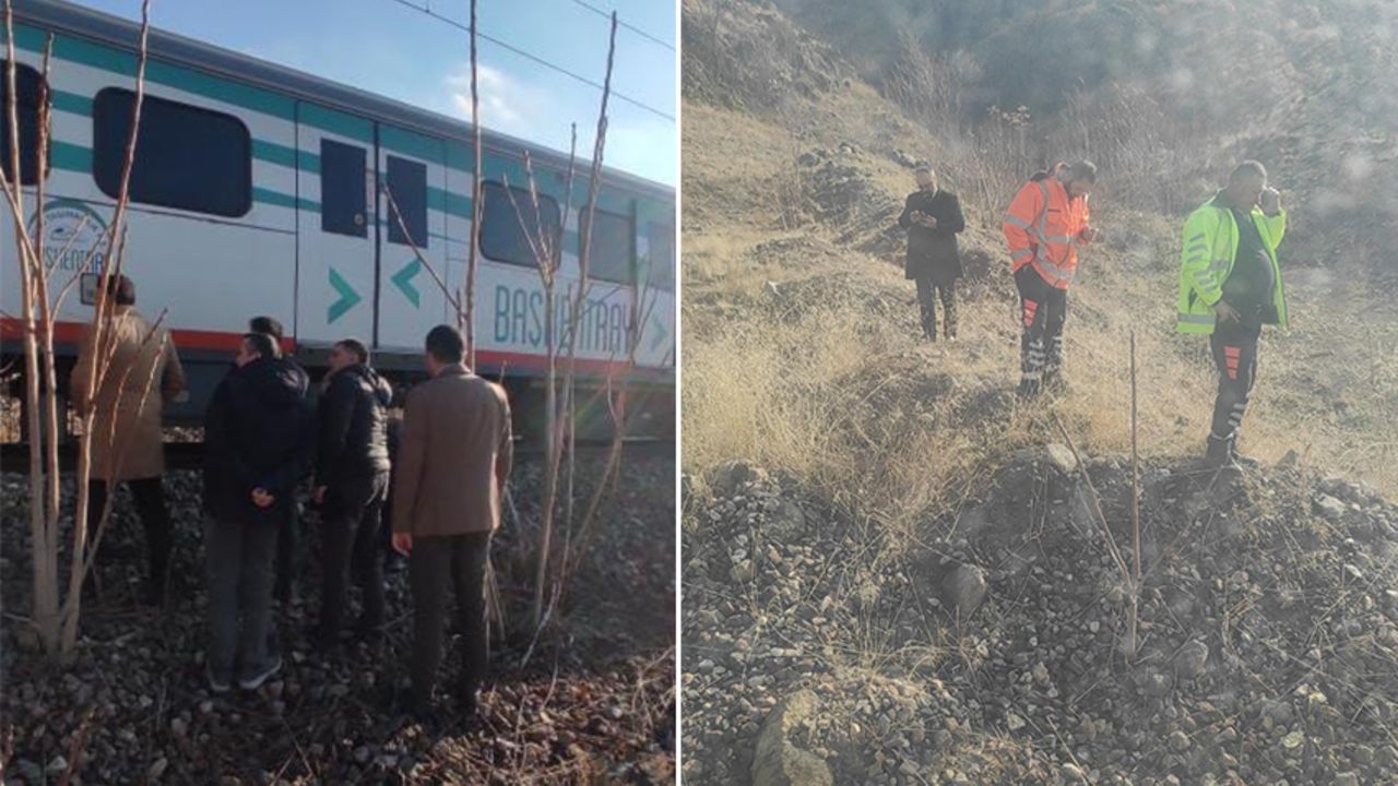 Ankara'da faciadan dönüldü! Yolcu treni kayaya çarptı