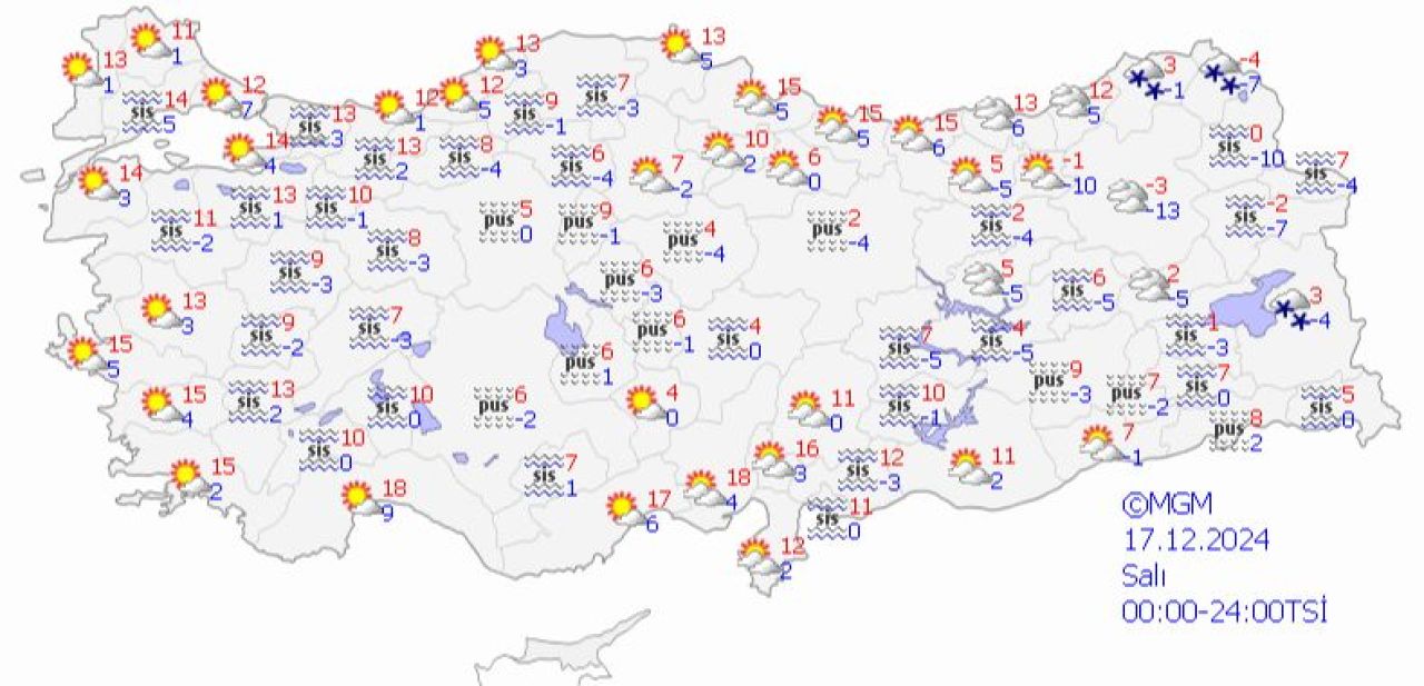 Meteoroloji uyardı, Türkiye buz kesiyor! İşte 17 Aralık hava durumu raporu - 1. Resim