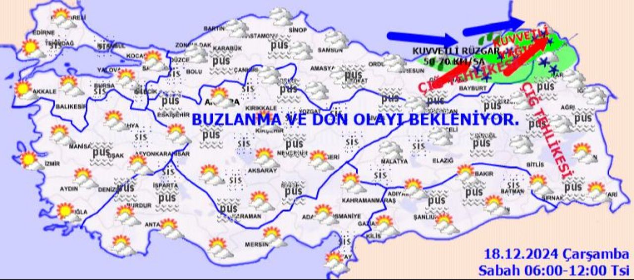 Kar, fırtına ve şiddetli yağış geliyor! Meteoroloji turuncu ve sarı uyarı verdi: Aman dikkat! - 2. Resim