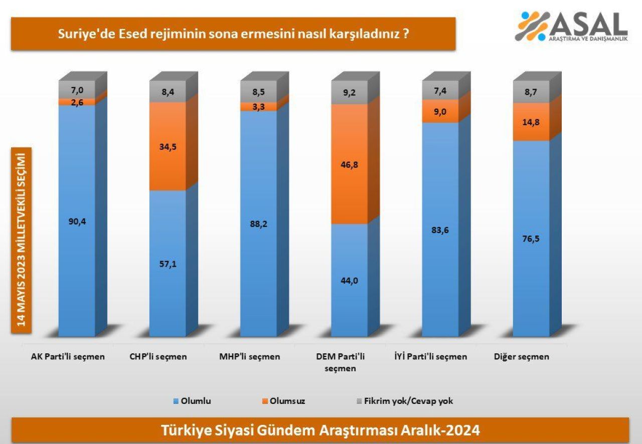 Türk halkı Beşar Esad'ın devrilmesi nasıl karşıladı? Şaşırtan anket sonucu - 2. Resim