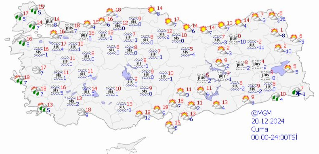 Yarın yağmur var mı? 20 Aralık MGM hava durumu raporu - 1. Resim