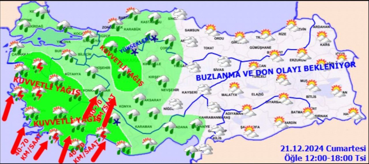 Meteoroloji'den 4 ile turuncu, 13 ile sarı kod: Yurdun yarısını etkisi altına alacak! Hava durumuna bakmadan plan yapmayın! - 2. Resim