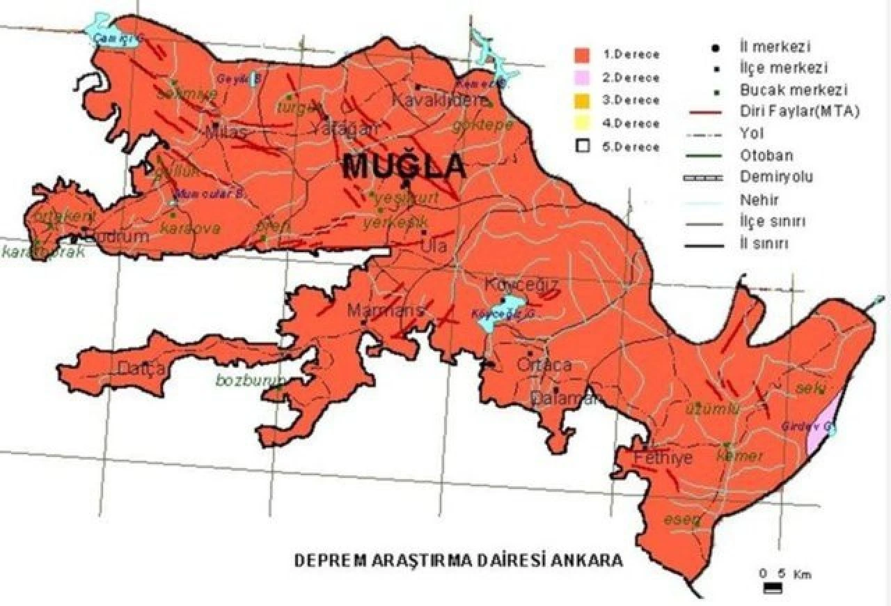 Muğla’da fay hattı var mı? Muğla deprem riski merak ediliyor - 1. Resim