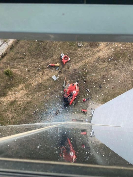 Son dakika | Muğla'da hastaneye çarpan ambulans helikopter düştü: 4 kişi hayatını kaybetti! İşte olay yerinden ilk görüntüler