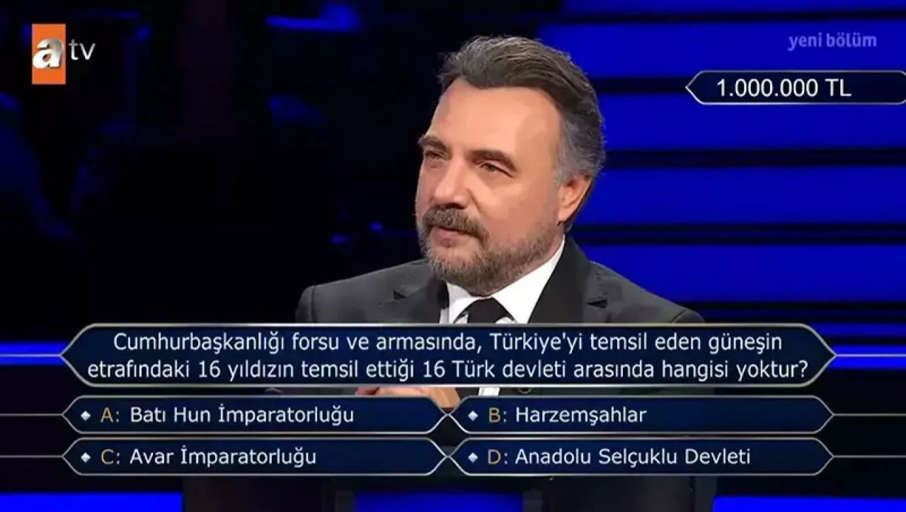 Cumhurbaşkanlığı forsunda olan 16 Türk devleti hangileri? Kim Milyoner Olmak İster'de soruldu - 2. Resim
