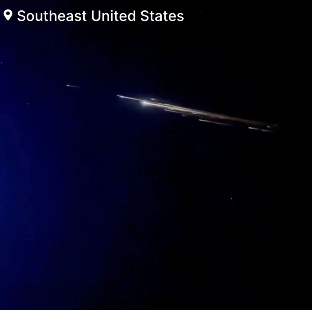 Gökyüzündeki ateş topunu gören telefonuna sarıldı, sebebi Çin çıktı