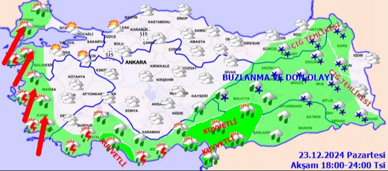 Kar, sağanak, fırtına ve çığ... Meteoroloji sarı alarm verdi: Hepsi birden vuracak! - 4. Resim