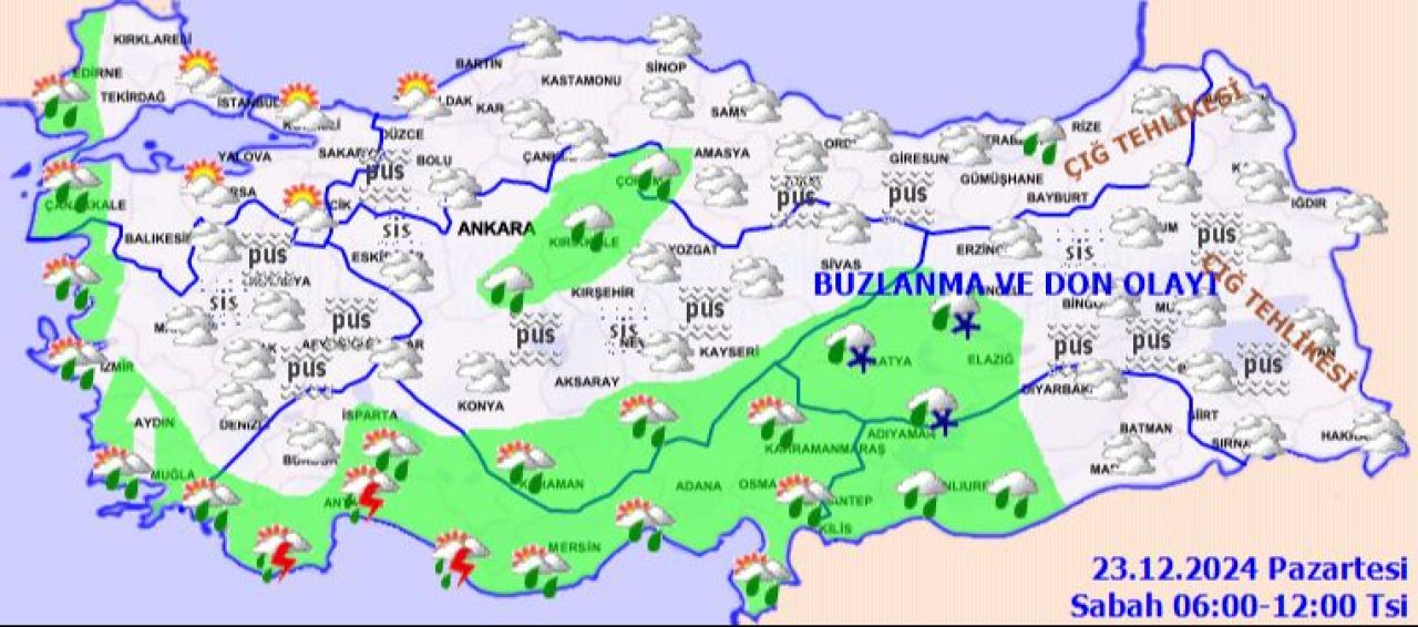 Kar, sağanak, fırtına ve çığ... Meteoroloji sarı alarm verdi: Hepsi birden vuracak! - 1. Resim