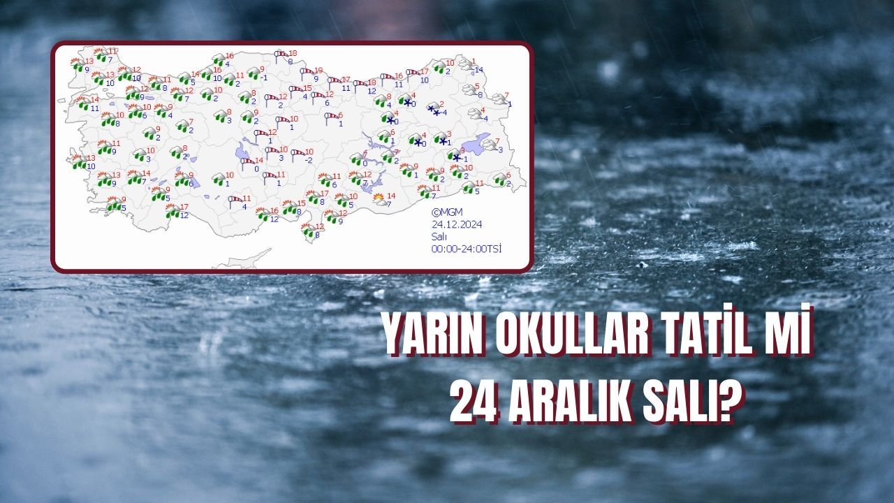 Yarın okullar tatil mi? 24 Aralık İzmir, Manisa, Denizli ve Uşak&#039;ta kuvvetli yağış bekleniyor