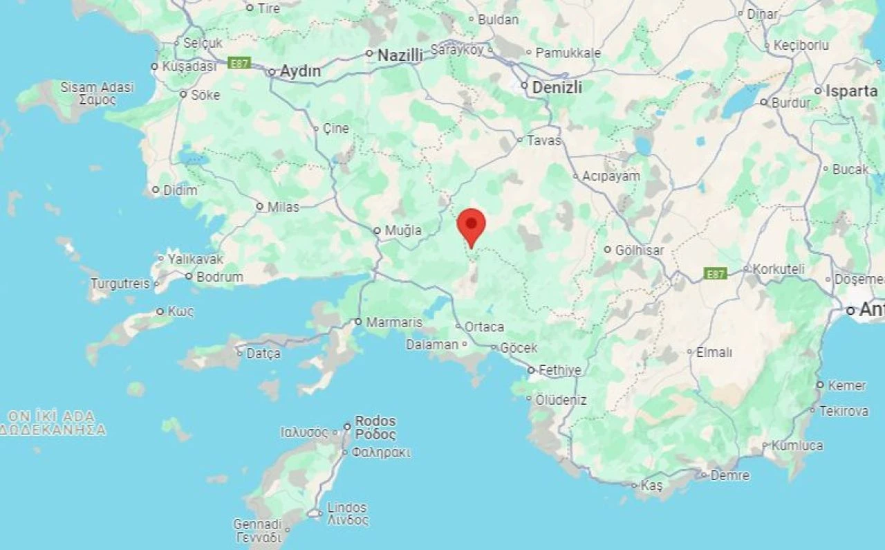 Son dakika | Muğla'da deprem! AFAD ve Kandilli Rasathanesi verileri paylaştı - 1. Resim