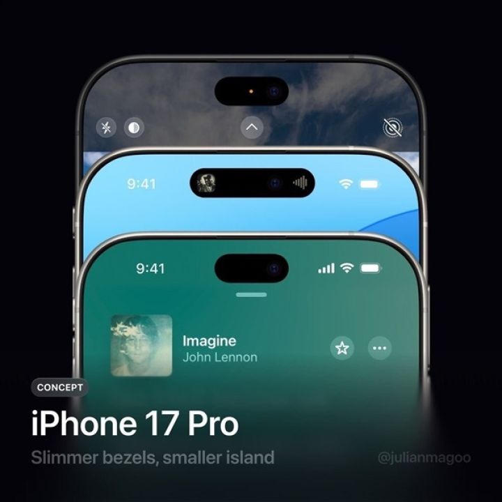 iPhone 17 Pro ile Dynamic Island küçülüyor! İşte böyle görünecek - 2. Resim