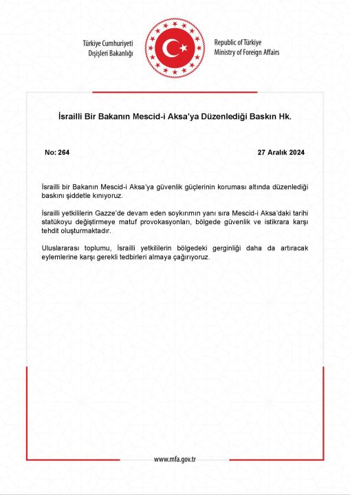 Son dakika | İsrailli bakan Mescid-i Aksa'ya baskın düzenledi! Dışişleri Bakanlığı'ndan açıklama geldi: Şiddetle kınıyoruz - 1. Resim