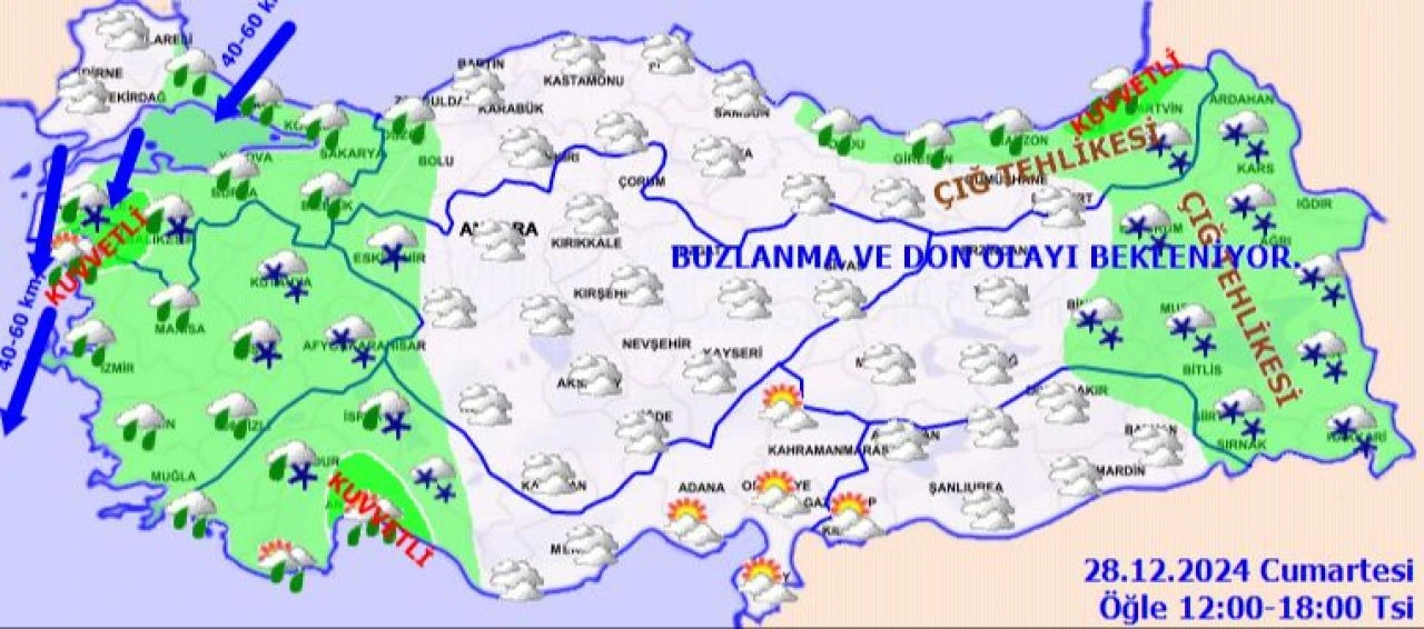 Bugün yağmur yağacak mı? 28 Aralık Cumartesi İstanbul MGM hava durumu tahmini - 2. Resim