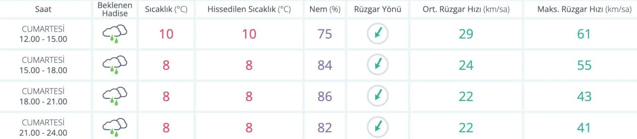 Bugün yağmur yağacak mı? 28 Aralık Cumartesi İstanbul MGM hava durumu tahmini - 1. Resim