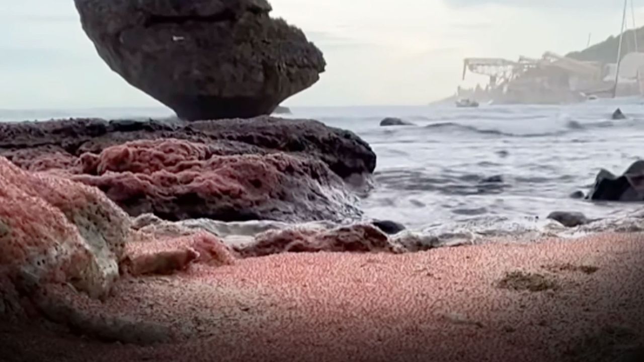 Gelgit sonrası ücra sahil kırmızıya döndü! Gerçeği görenler şaştı kaldı