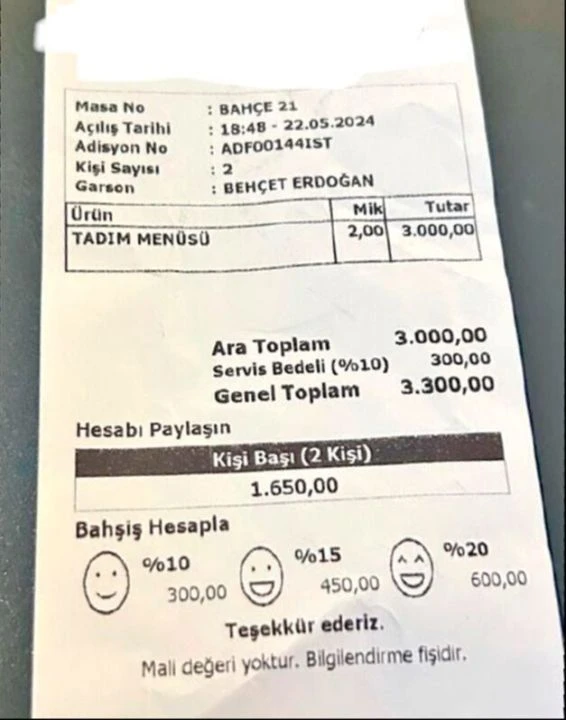 Restoranlarda 'zorunlu bahşiş' uygulaması çileden çıkardı: Vatandaşa 'şikayet edin' uyarısı! - 3. Resim