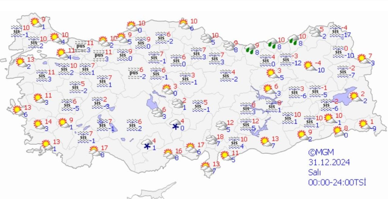 Yılbaşı gecesi hava aniden değişiyor: Yılın ilk günü hava nasıl olacak? Meteoroloji haritayı değiştirdi - 3. Resim