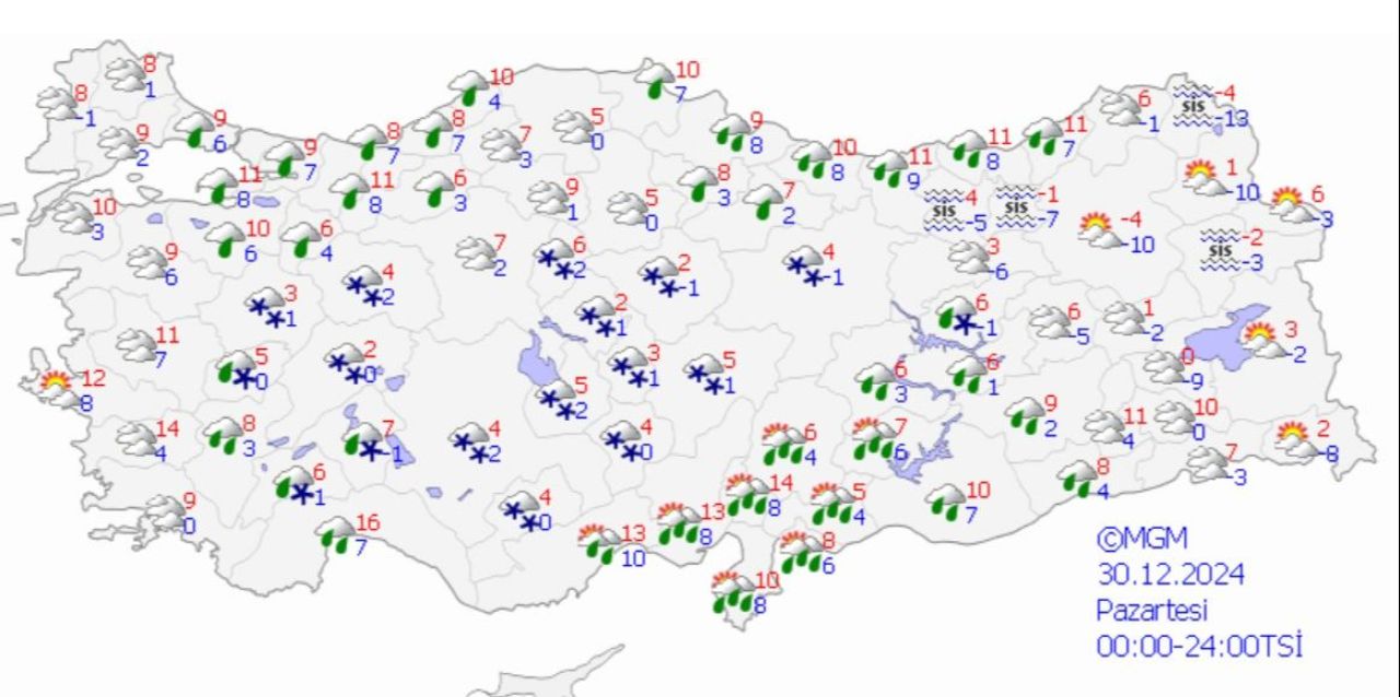 Yılbaşı gecesi hava aniden değişiyor: Yılın ilk günü hava nasıl olacak? Meteoroloji haritayı değiştirdi - 2. Resim