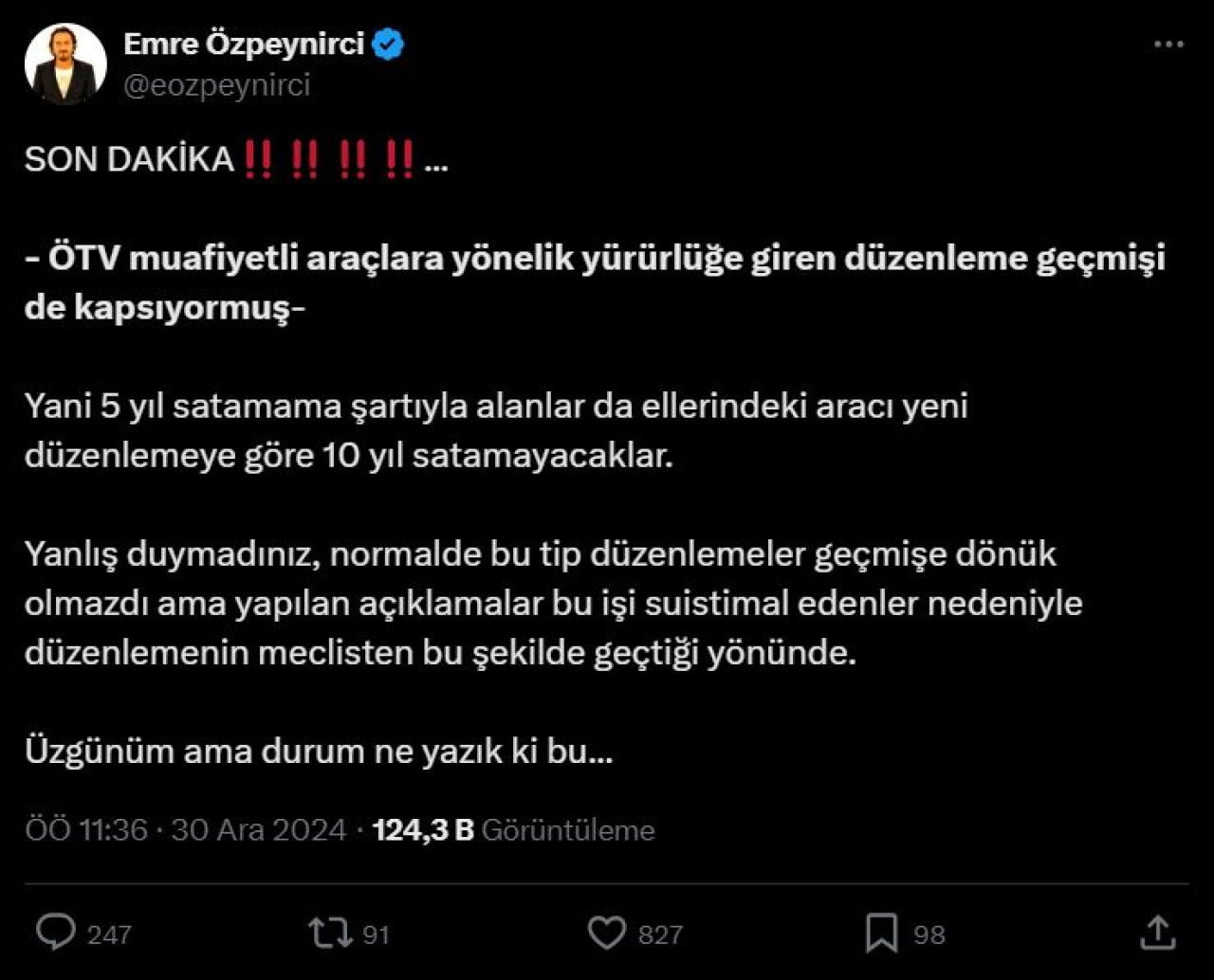 Engellilere ÖTV'siz araçta 10 yıl kısıtlaması için yeni detay! Eskiden alınan araçları kapsayacak mı? - 3. Resim