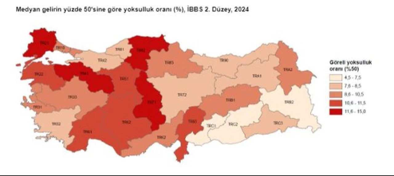 Türkiye'nin yoksulluk tablosu ortaya çıktı! TÜİK açıkladı: İşte yoksulluk oranının en düşük olduğu iller - 7. Resim