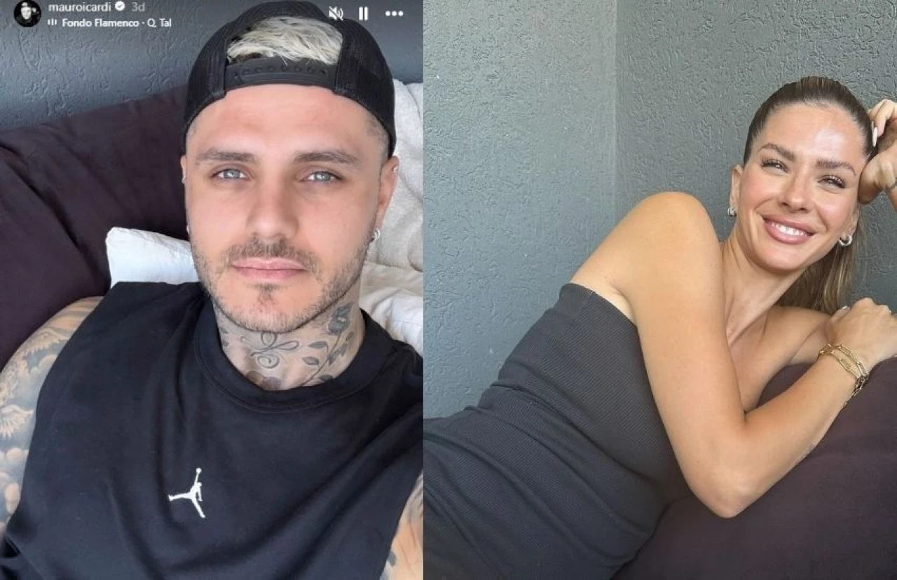 Mauro Icardi Icardi ile sevgilisi olduğu iddia edilen China Suarez, Icardi'nin kızlarıyla görüntülendi - 1. Resim
