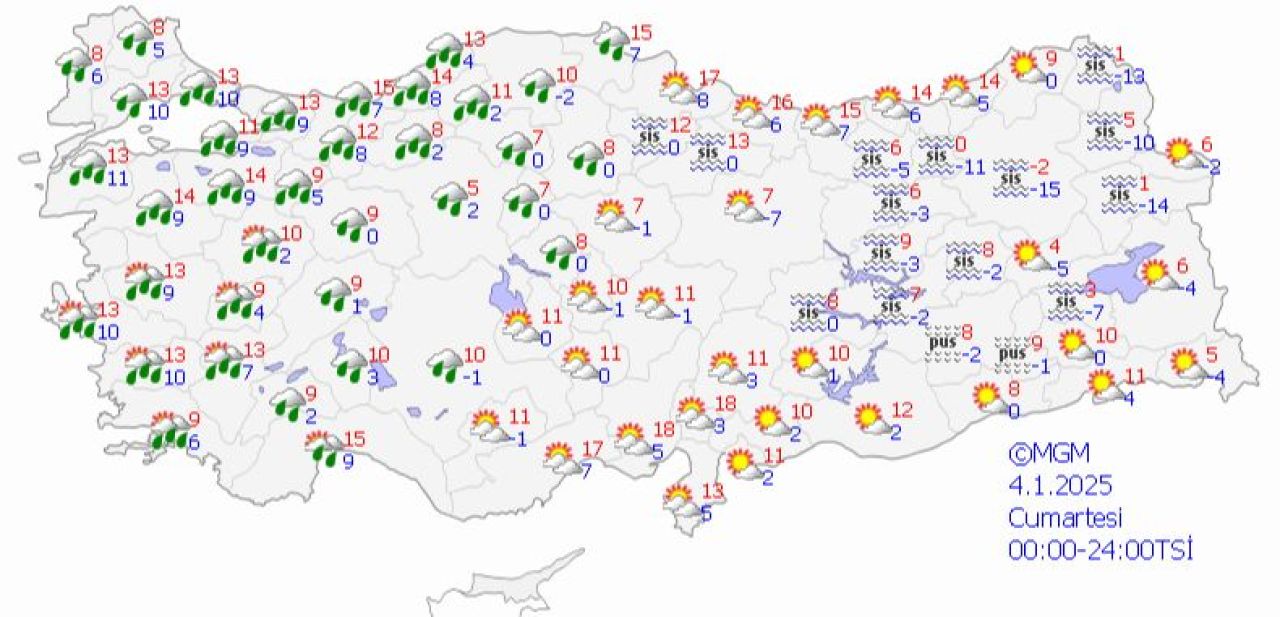 Hava durumu değişiyor! Yağmur, kar ve soğuk geri dönüyor | Meteoroloji tarih verdi - 3. Resim