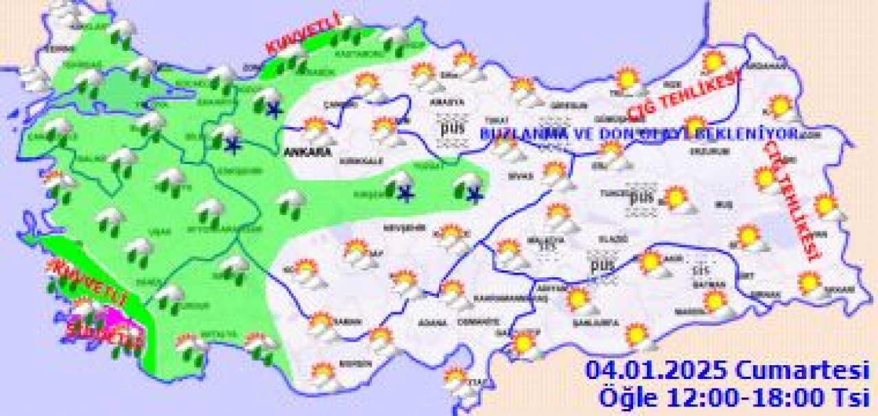 Meteoroloji'den turuncu ve sarı alarm: Hiç durmadan yağacak! İşte 4 Ocak 2025 il il hava durumu - 2. Resim