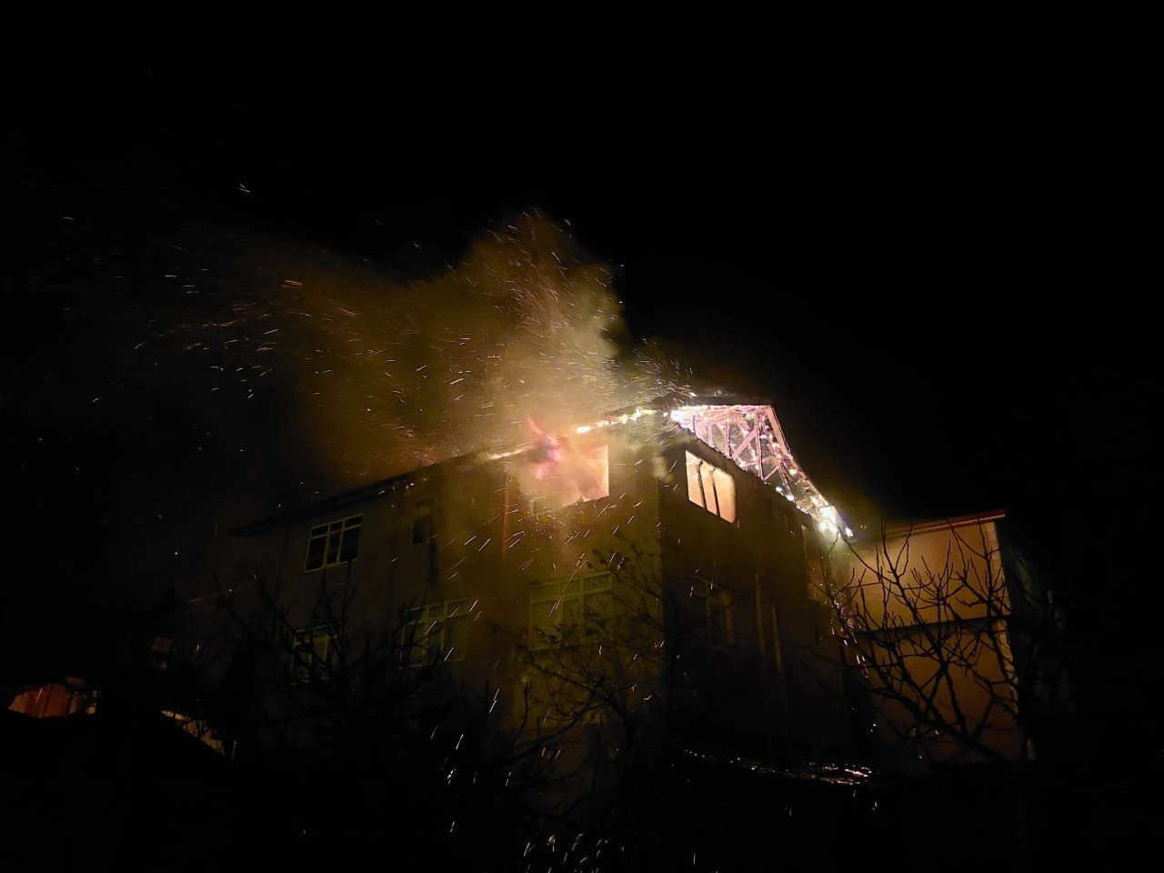 Sakarya'da korku dolu anlar! Mahalleli sokağa döküldü - 2. Resim