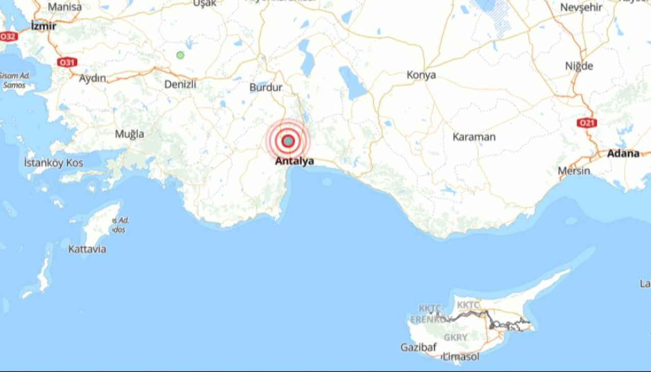 Son dakika | Antalya'da deprem: AFAD'dan açıklama geldi - 1. Resim