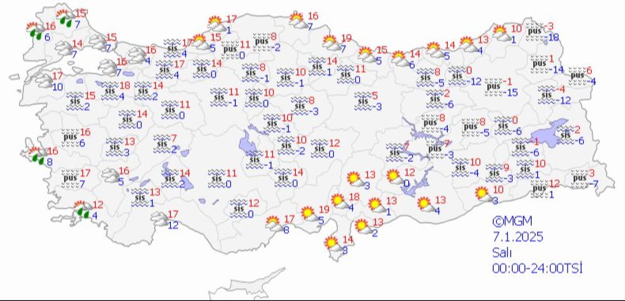 Sağanak gidiyor, sis geliyor: Tüm yurda kabus gibi çökecek! İşte Meteoroloji'nin 7 Ocak hava durumu raporu - 1. Resim