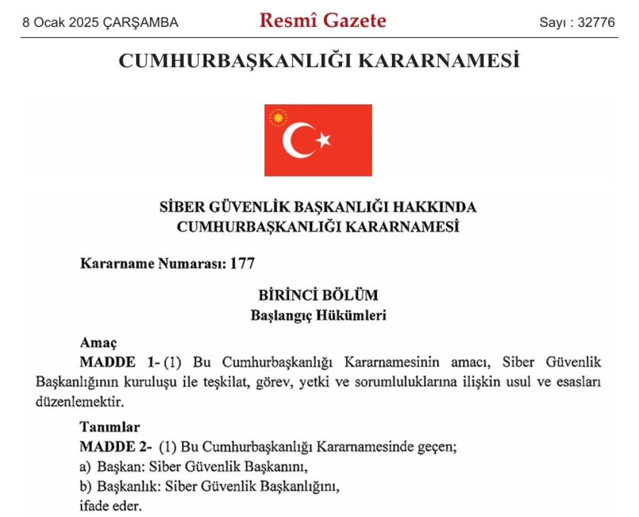 Siber Güvenlik Başkanlığı nedir, ne iş yapar? Resmi Gazete’de ilan edildi Siber Güvenlik Başkanlığı yetkileri araştırılıyor. - 1. Resim