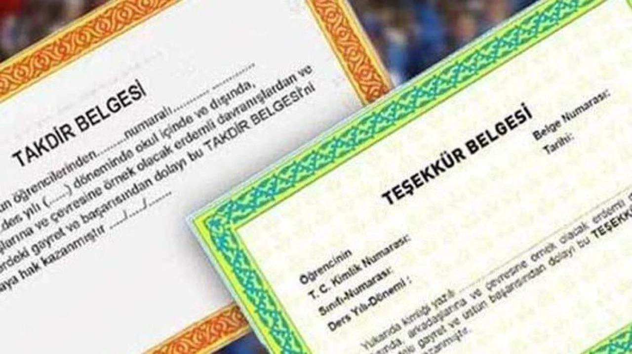 1 dersten kalınca belge alınır mı? Takdir ve teşekkür için kaç ortalama gerektiği gündem oldu - 2. Resim